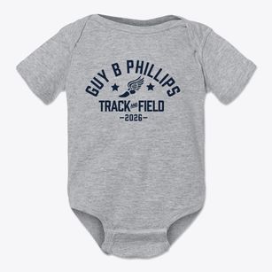 Guy B Phillips Middle School Track and Field Baby Onesie