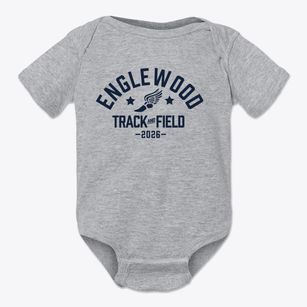 Englewood Elementary School Track and Field Baby Onesie