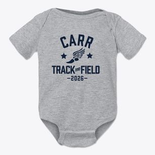 Carr Elementary School Track and Field Baby Onesie