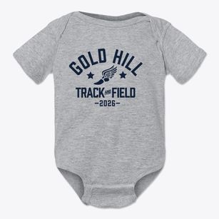 Gold Hill School Track and Field Baby Onesie