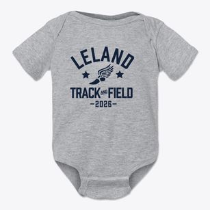 Leland Middle School Track and Field Baby Onesie