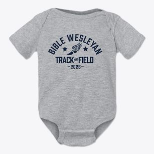 Bible Wesleyan Methodist School Track and Field Baby Onesie
