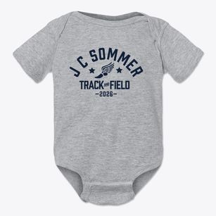 J C Sommer Elementary School Track and Field Baby Onesie