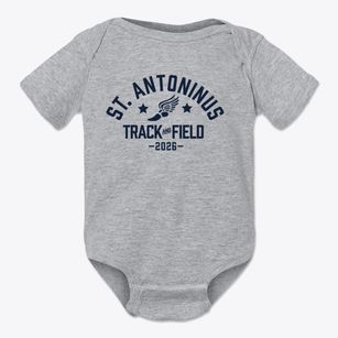 Saint Antoninus School Track and Field Baby Onesie