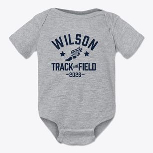 Wilson Elementary School Track and Field Baby Onesie
