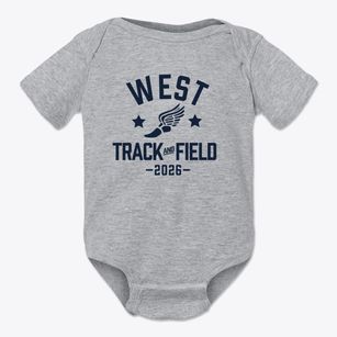 West Tualatin View Elementary School Track and Field Baby Onesie