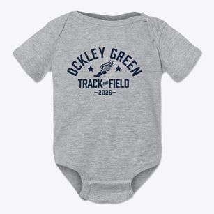 Ockley Green Middle School Track and Field Baby Onesie