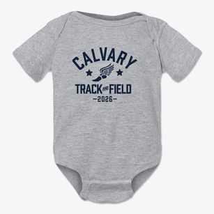 Calvary Christian School Track and Field Baby Onesie