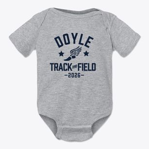 Doyle Comprehensive High School Track and Field Baby Onesie