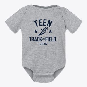 Teen Learning Center Track and Field Baby Onesie