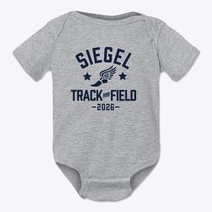 Siegel Middle School Track and Field Baby Onesie