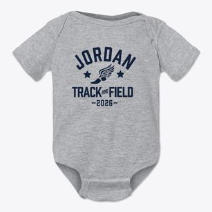 Jordan Middle School Track and Field Baby Onesie
