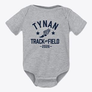 Tynan Elementary School Track and Field Baby Onesie