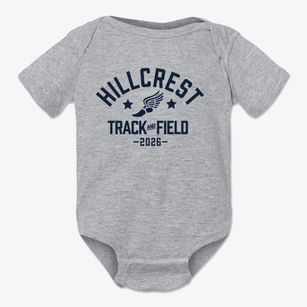 Hillcrest Academy Track and Field Baby Onesie