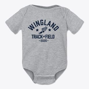 Wingland Elementary School Track and Field Baby Onesie