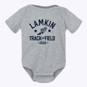 Lamkin Elementary School Track and Field Baby Onesie