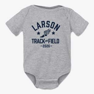 Larson Elementary School Track and Field Baby Onesie