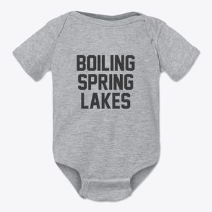 Boiling Spring Lakes North Carolina Classic Block Baby Onesie