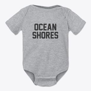 Ocean Shores Washington Classic Block Baby Onesie