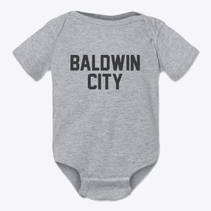 Baldwin City Kansas Classic Block Baby Onesie
