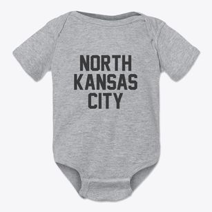 North Kansas City Missouri Classic Block Baby Onesie