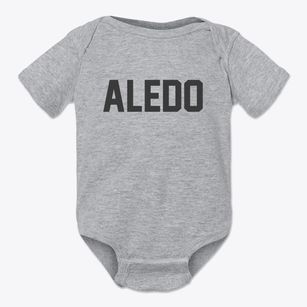 Aledo Illinois Classic Block Baby Onesie