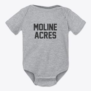 Moline Acres Missouri Classic Block Baby Onesie