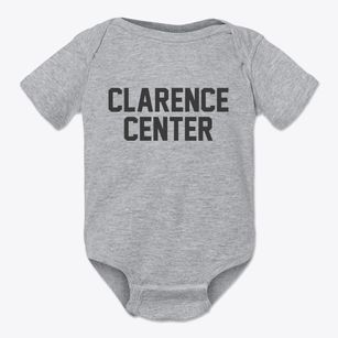 Clarence Center New York Classic Block Baby Onesie