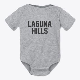 Laguna Hills California Classic Block Baby Onesie