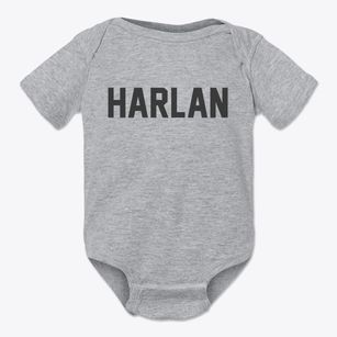 Harlan Kentucky Classic Block Baby Onesie