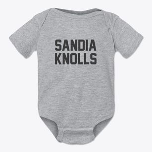 Sandia Knolls New Mexico Classic Block Baby Onesie