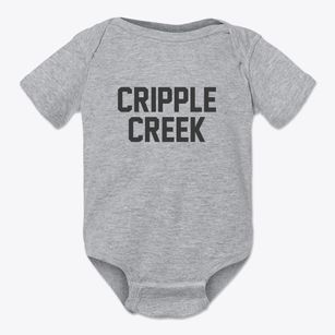 Cripple Creek Colorado Classic Block Baby Onesie