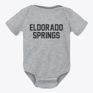 Eldorado Springs Colorado Classic Block Baby Onesie