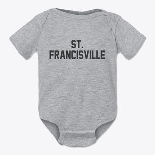 St. Francisville Illinois Classic Block Baby Onesie