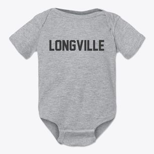 Longville Louisiana Classic Block Baby Onesie