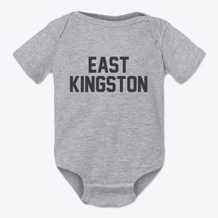 East Kingston New York Classic Block Baby Onesie
