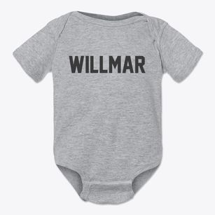 Willmar Minnesota Classic Block Baby Onesie
