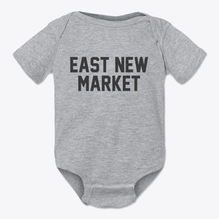 East New Market Maryland Classic Block Baby Onesie