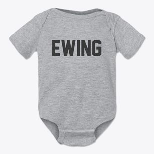 Ewing Nebraska Classic Block Baby Onesie