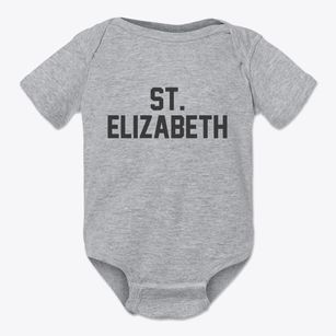 St. Elizabeth Missouri Classic Block Baby Onesie