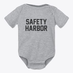 Safety Harbor Florida Classic Block Baby Onesie