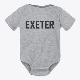 Exeter New Hampshire Classic Block Baby Onesie