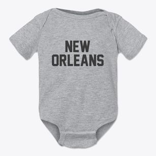 New Orleans Louisiana Classic Block Baby Onesie