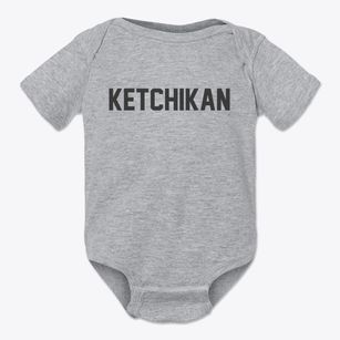 Ketchikan Alaska Classic Block Baby Onesie