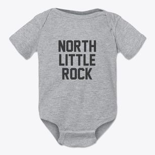 North Little Rock Arkansas Classic Block Baby Onesie