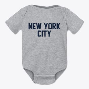 New York City New York Classic Block Baby Onesie