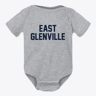 East Glenville New York Classic Block Baby Onesie