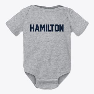 Hamilton New York Classic Block Baby Onesie
