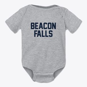 Beacon Falls Connecticut Classic Block Baby Onesie