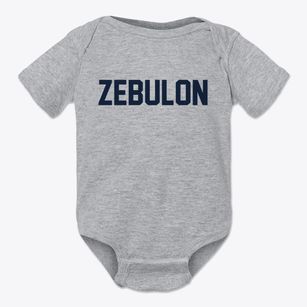 Zebulon North Carolina Classic Block Baby Onesie